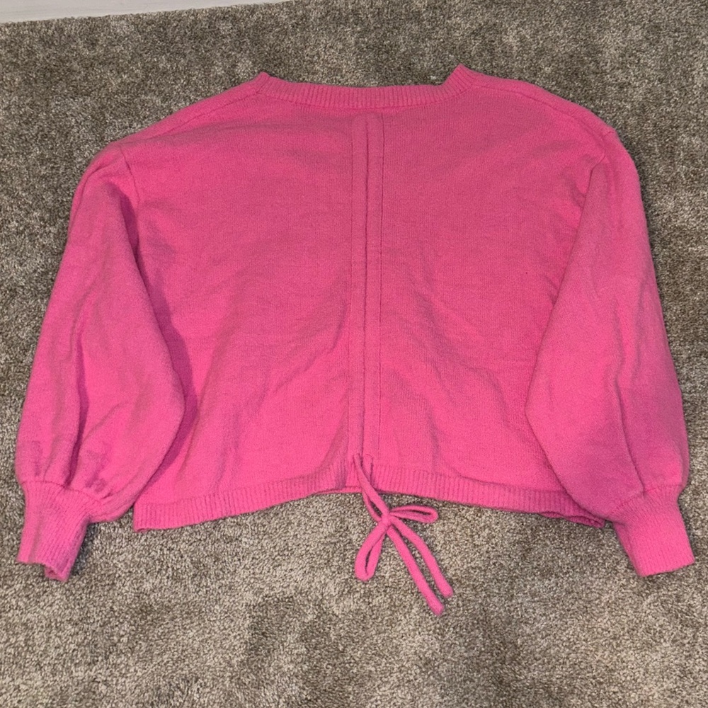 Pink Rouched Sweater - Picture 1 of 3